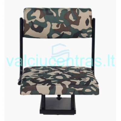 Kėdė tvirtinama ant suoliuko, sukasi 360°